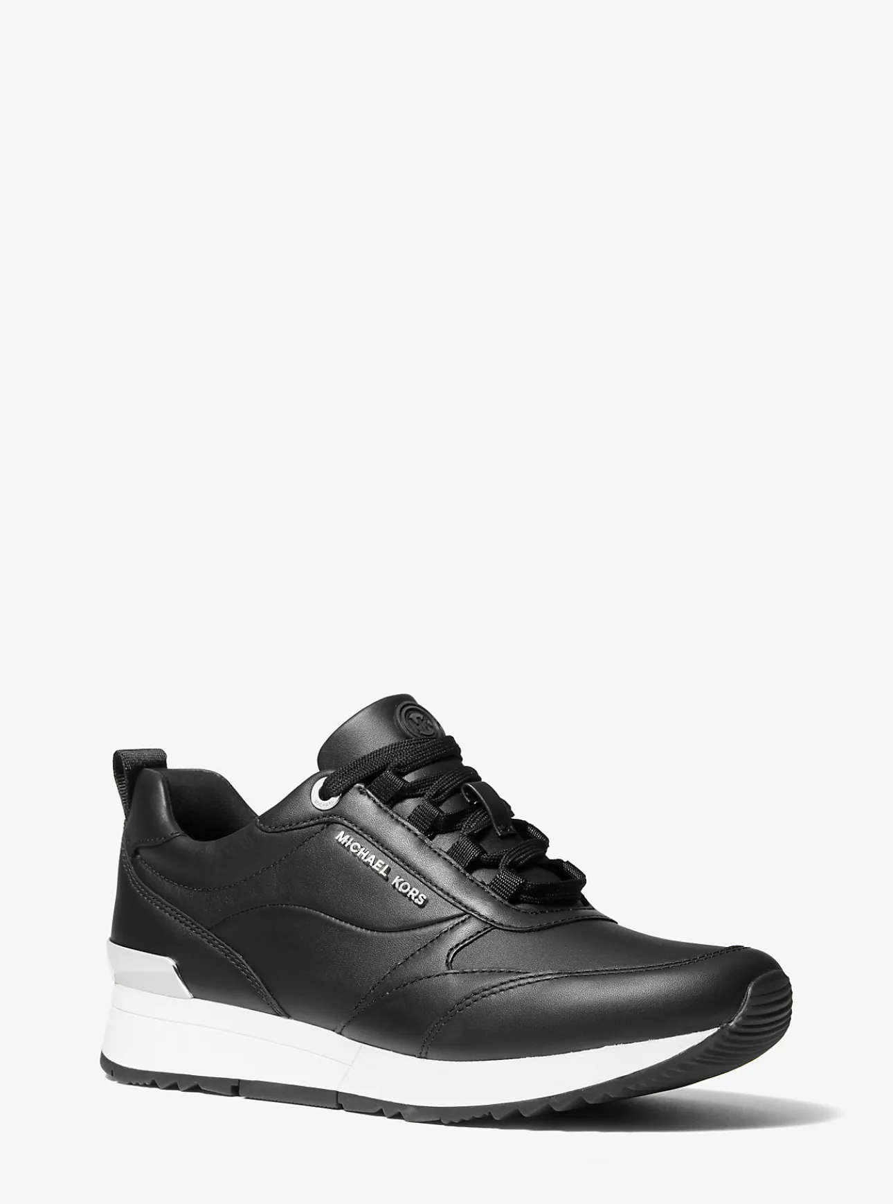 Allie Stride Leather and Nylon Trainer