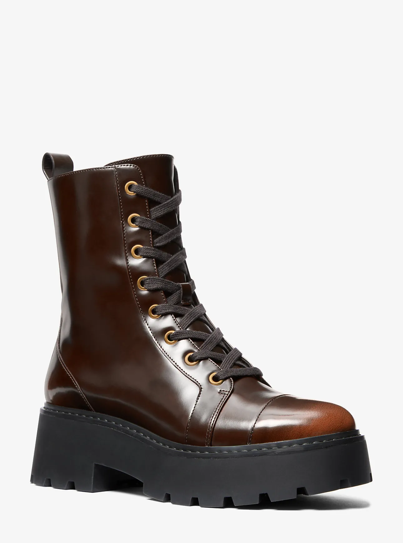 Blake Burnished Leather Combat Boot