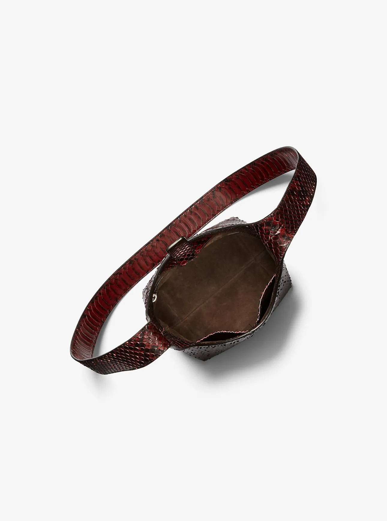 Dede Mini Python Embossed Leather Hobo Bag