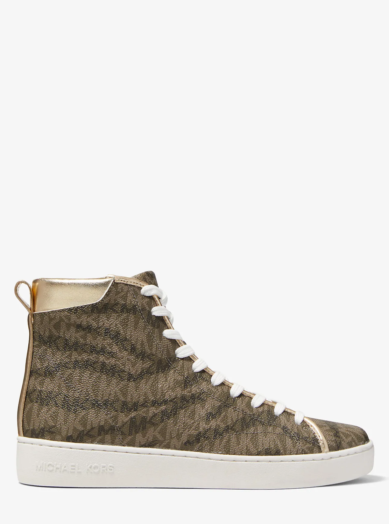Edie Animal Print Logo High-Top Sneaker