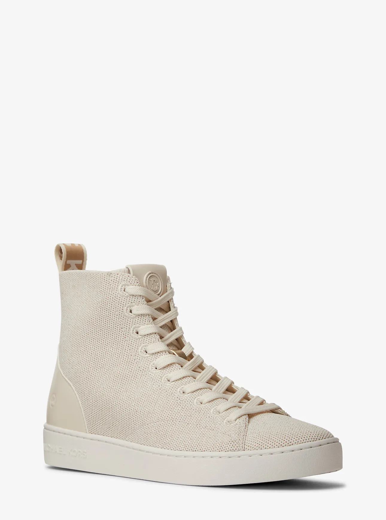 Edie Metallic Knit High-Top Sneaker