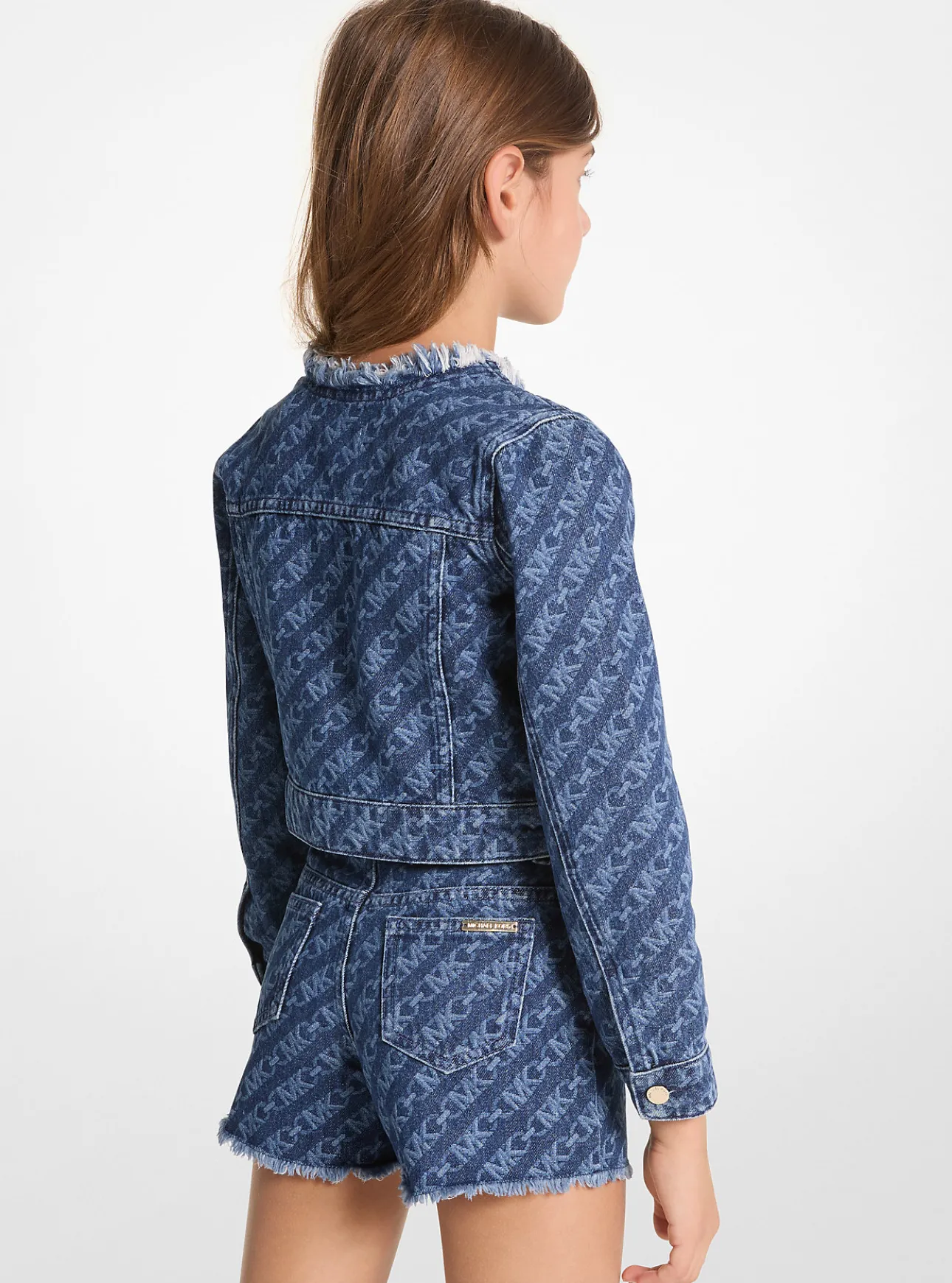 Empire Logo Print Denim Jacket