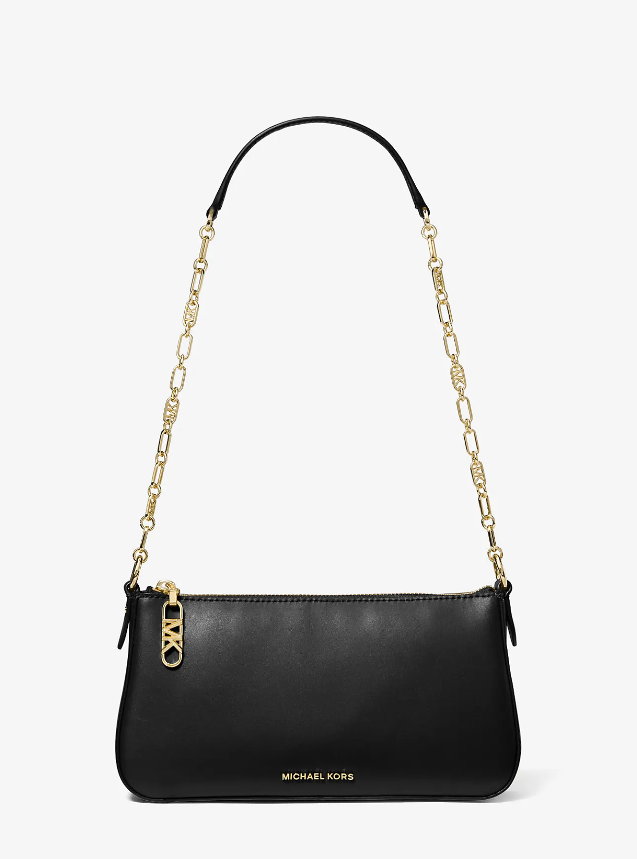 Empire Medium Leather Chain-Link Pochette