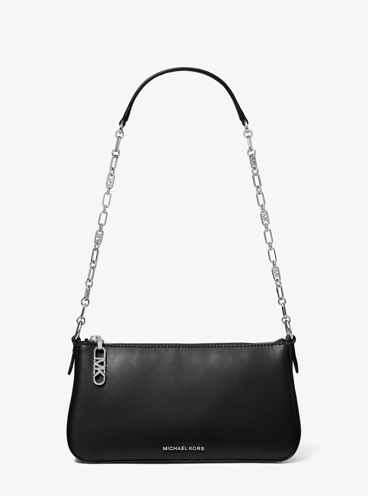 Empire Medium Leather Chain-Link Pochette