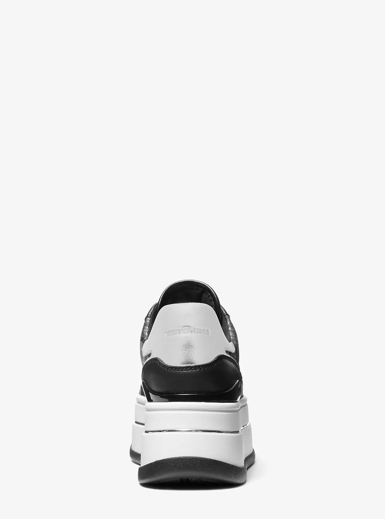 Hayes Metallic Empire Monogram and Leather Trainer