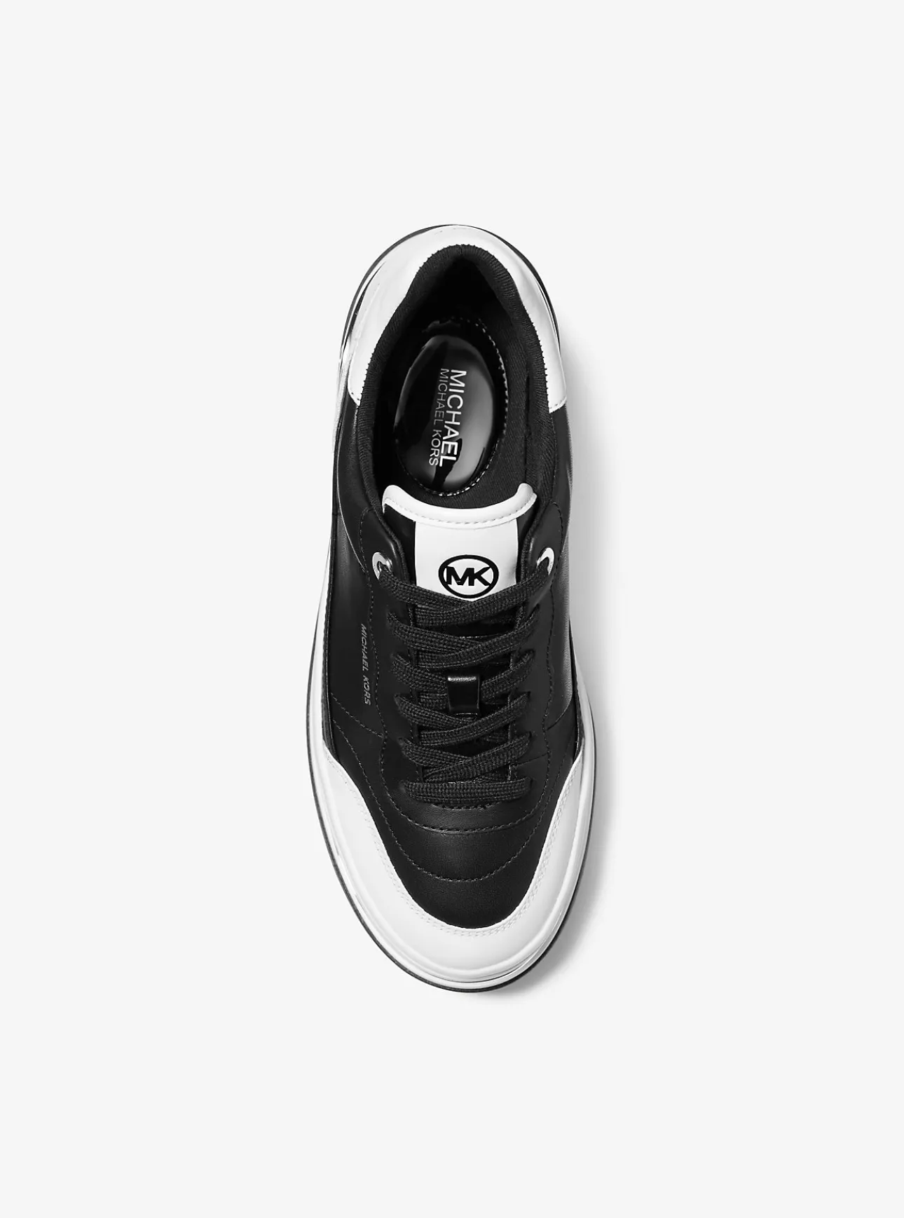 Hayes Two-Tone Leather Platform Sneaker