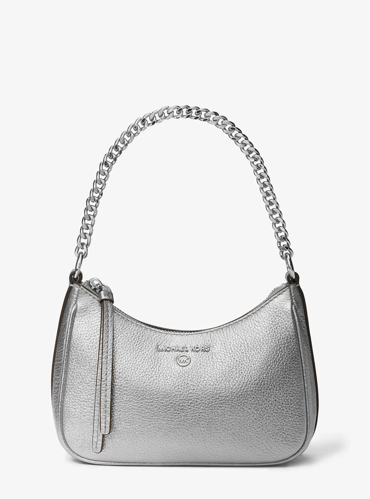 Jet Set Charm Small Metallic Leather Pochette