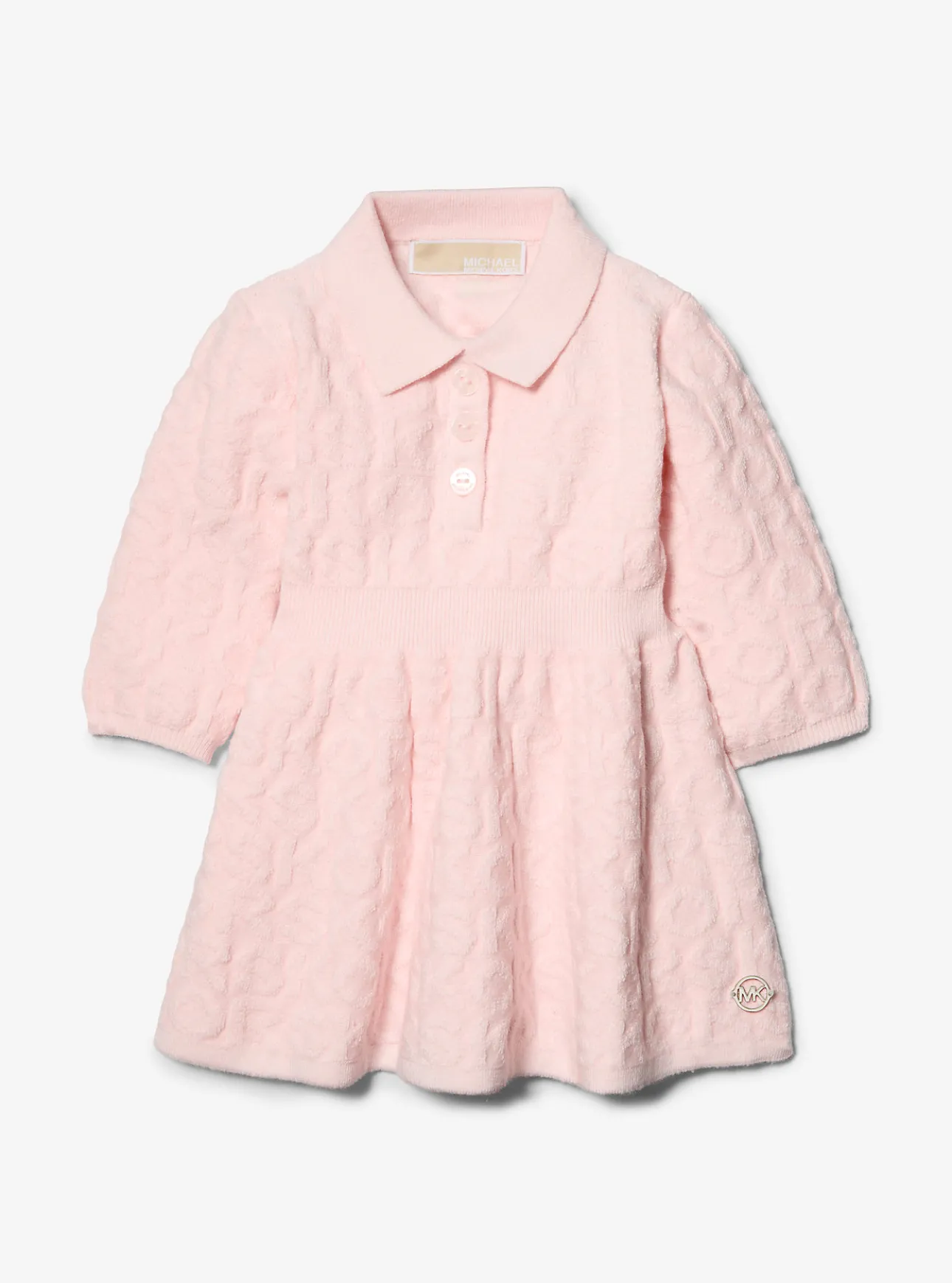 KORS Cotton Terry Blend Baby Polo Dress