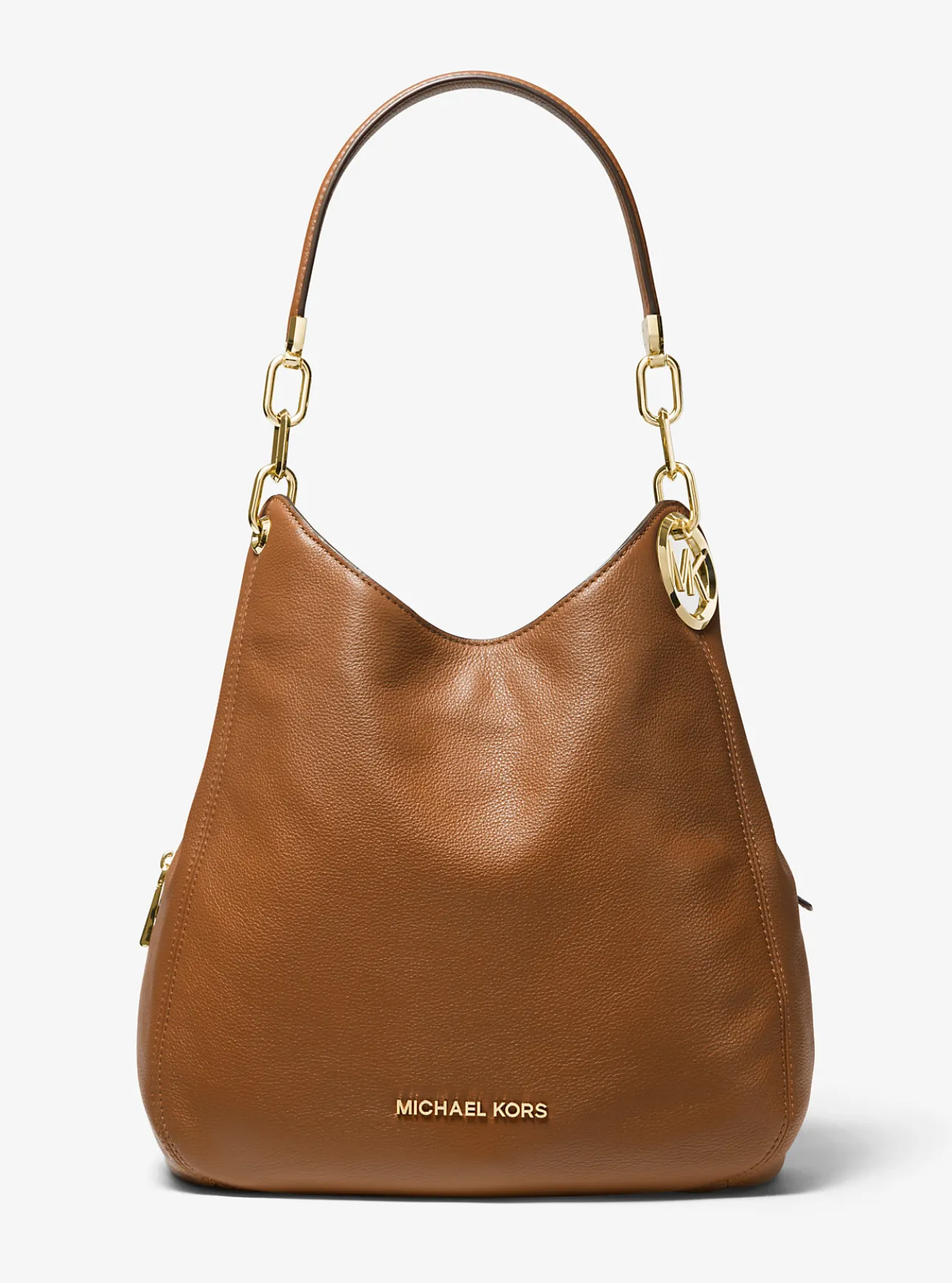 Lillie Large Pebbled Leather Shoulder Bag