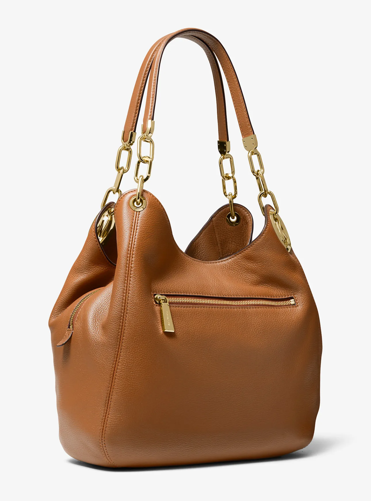 Lillie Large Pebbled Leather Shoulder Bag