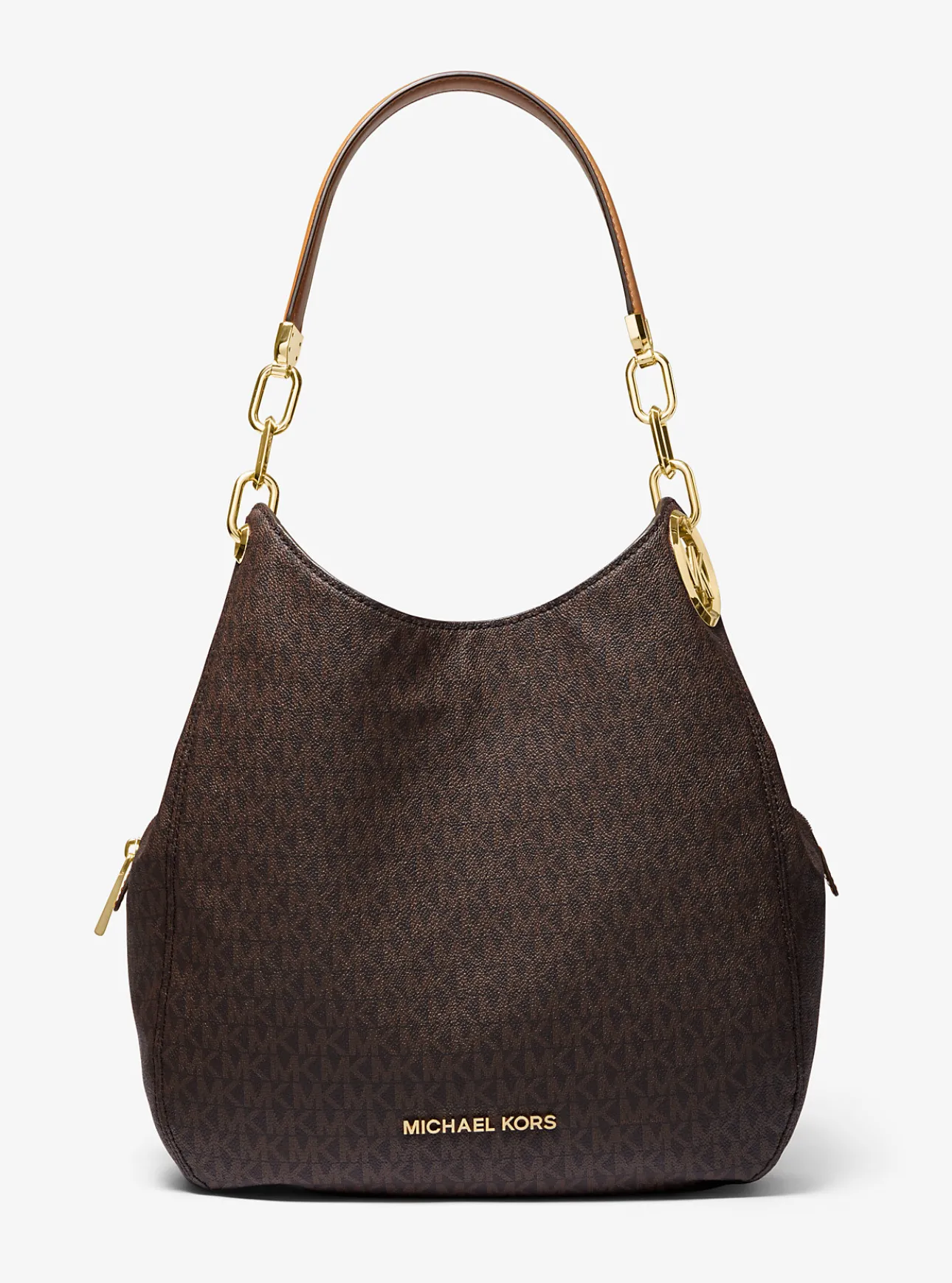 Lillie Large Signature Logo Shoulder Bag