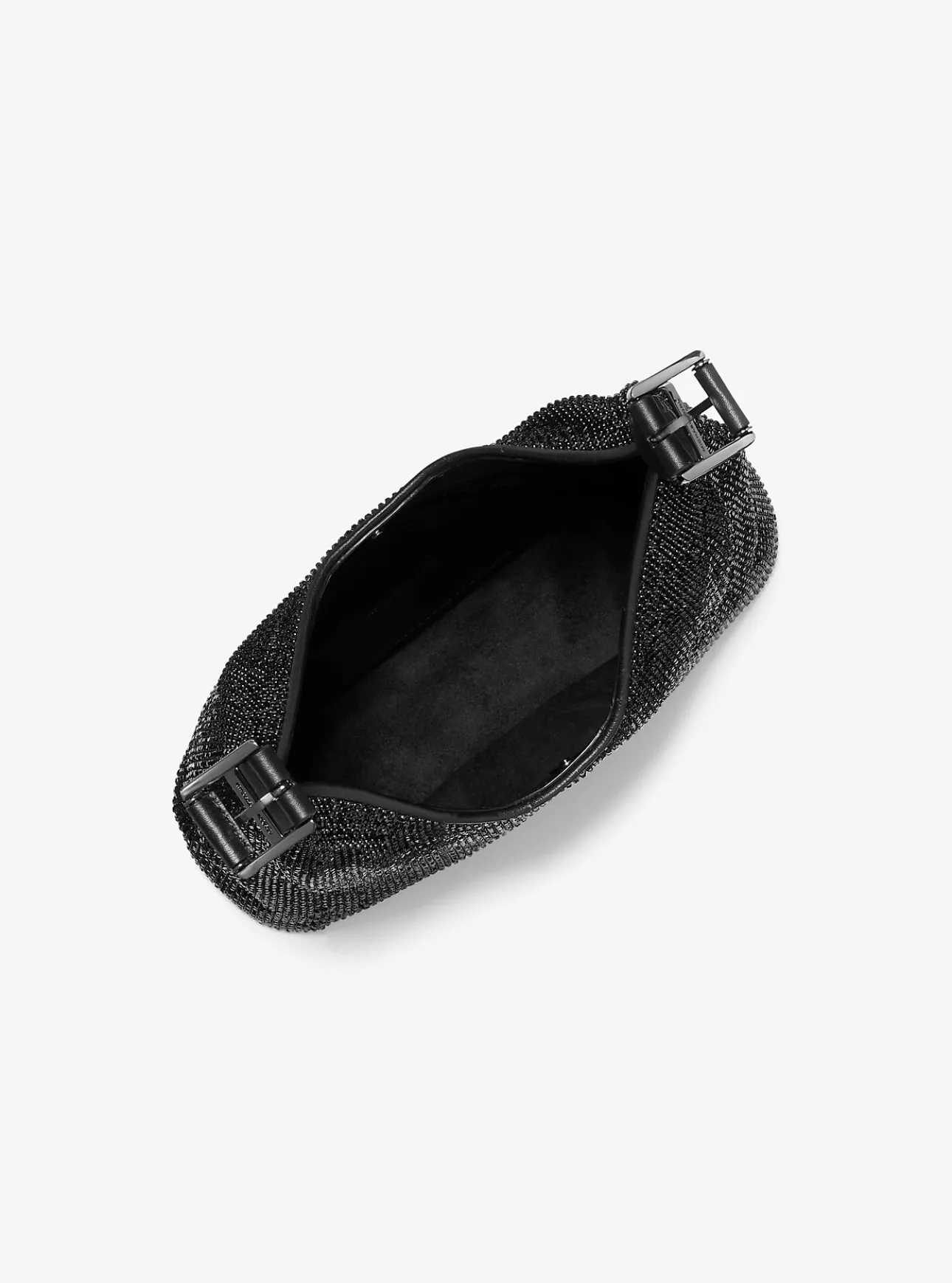 Limited-Edition Nolita Small Rhinestone Mesh Hobo Shoulder Bag