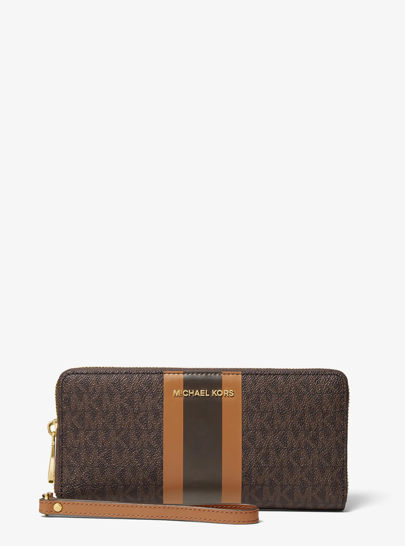 Logo Stripe Continental Wristlet