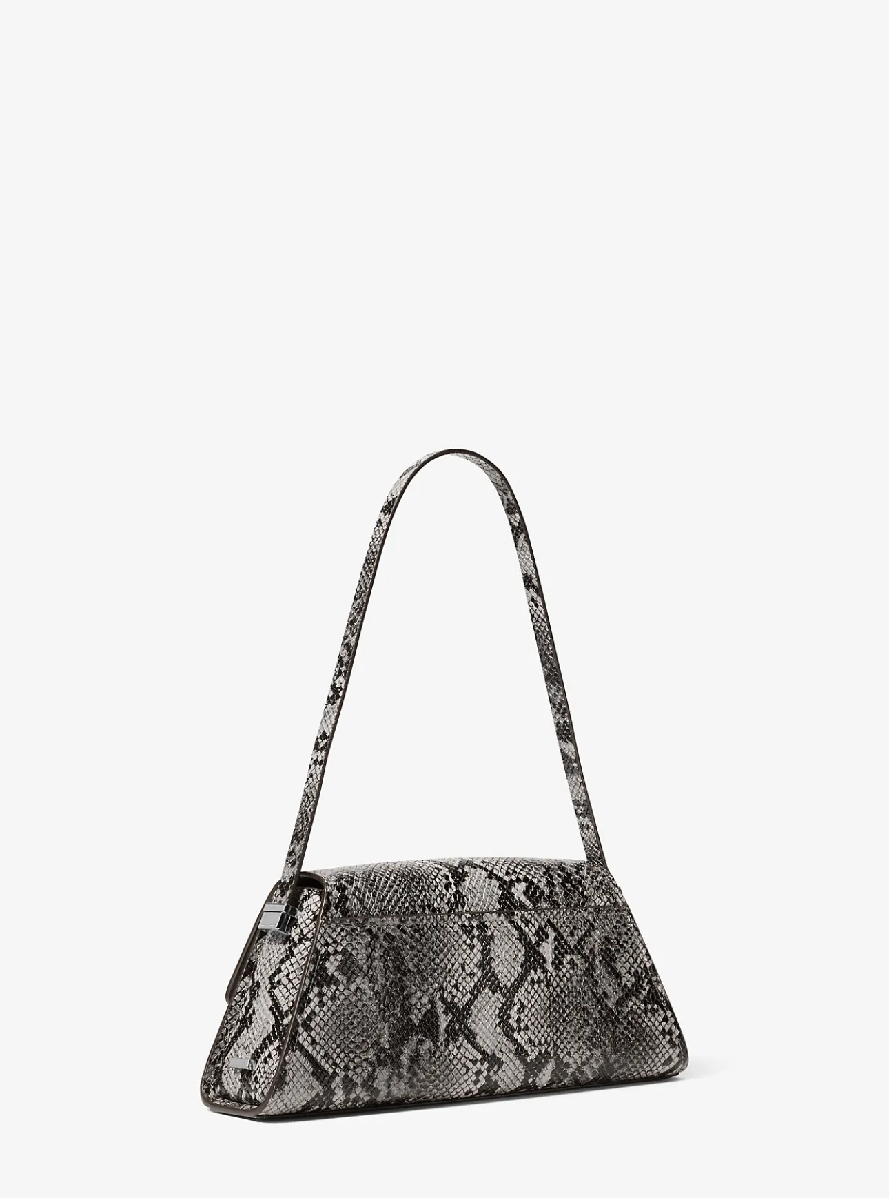 Ludlow Medium Snake Embossed Leather Shoulder Bag