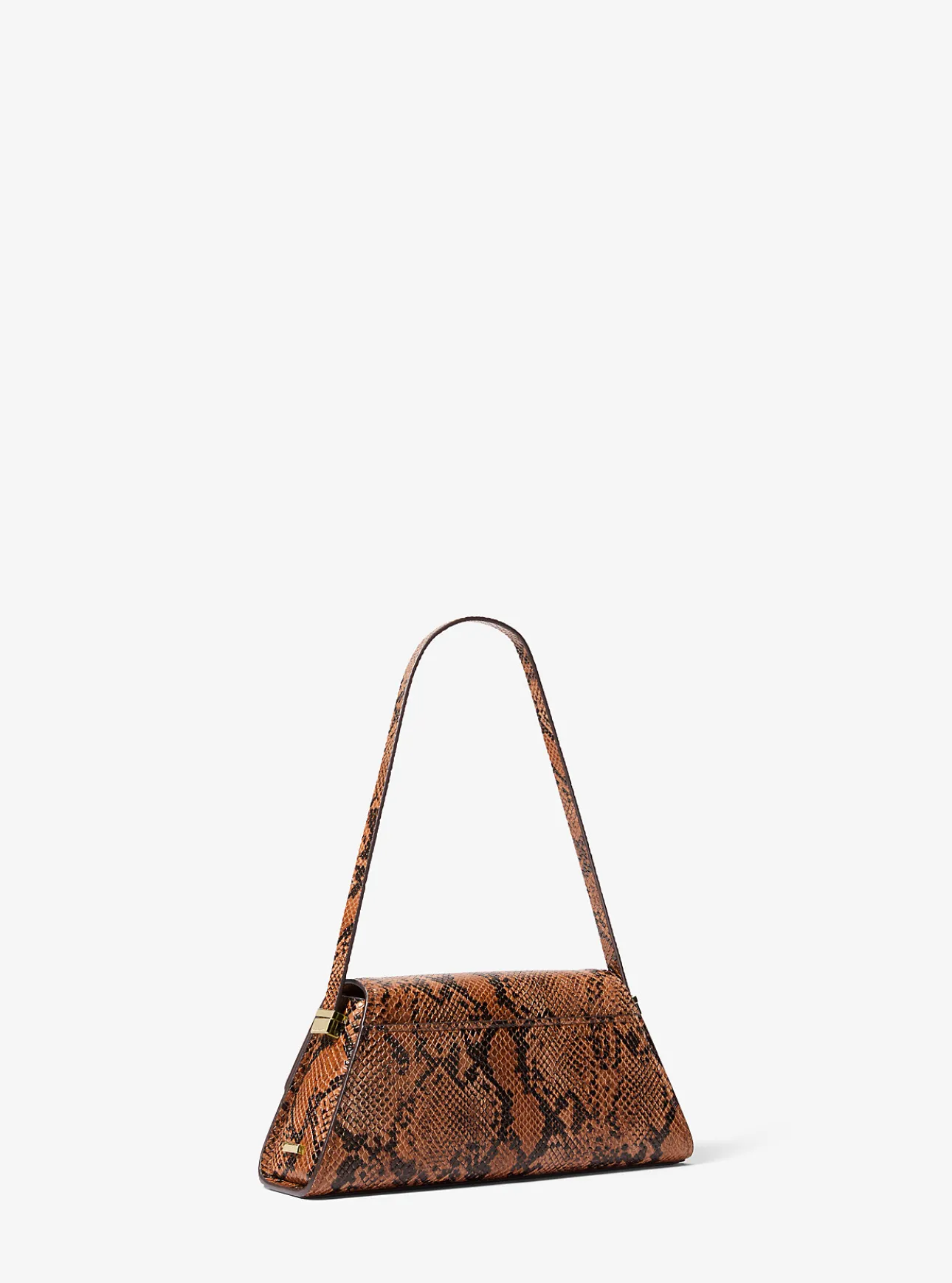 Ludlow Medium Snake Embossed Leather Shoulder Bag