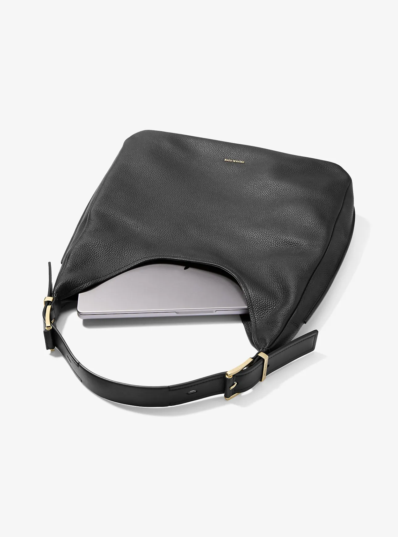 Nolita Large Pebbled Leather Hobo Shoulder Bag