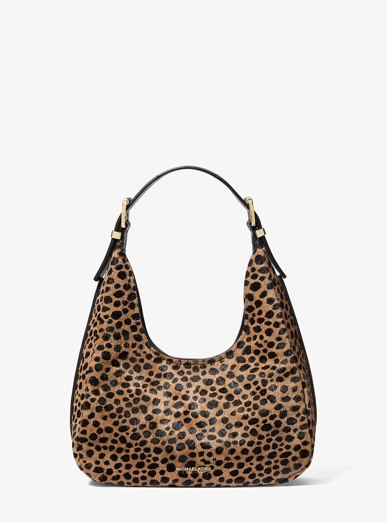 Nolita Small Cheetah Print Calf Hair Hobo Shoulder Bag