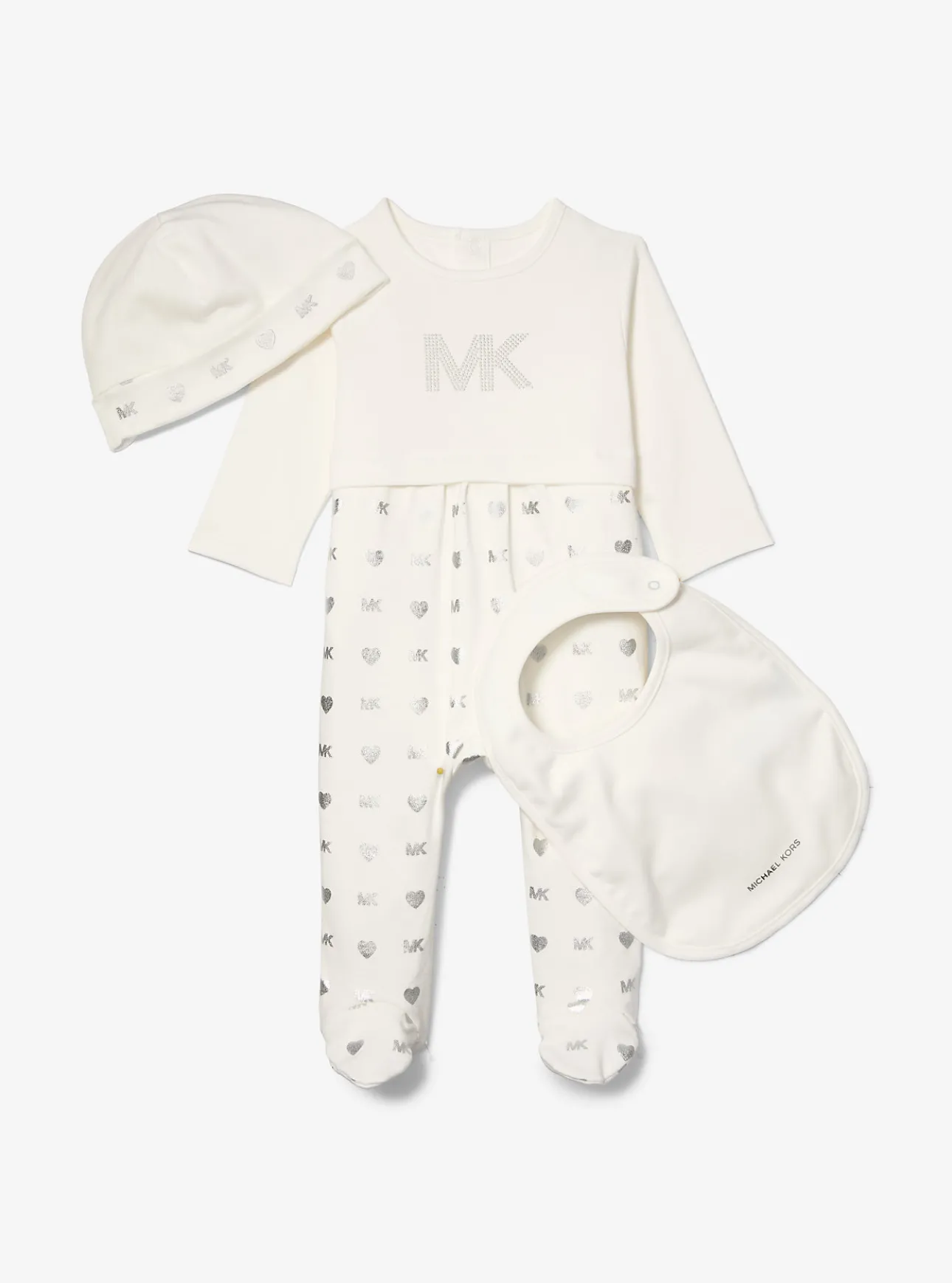 3-Piece Embellished Cotton Onesie Baby Gift Set
