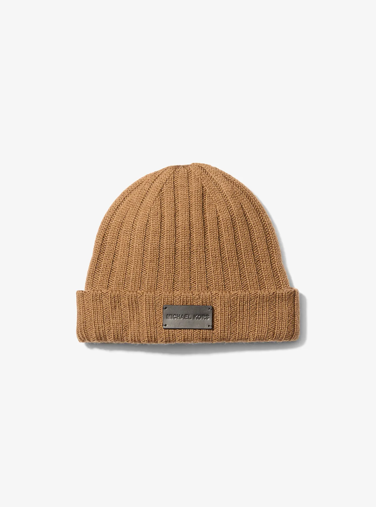 Ribbed Wool Beanie Hat