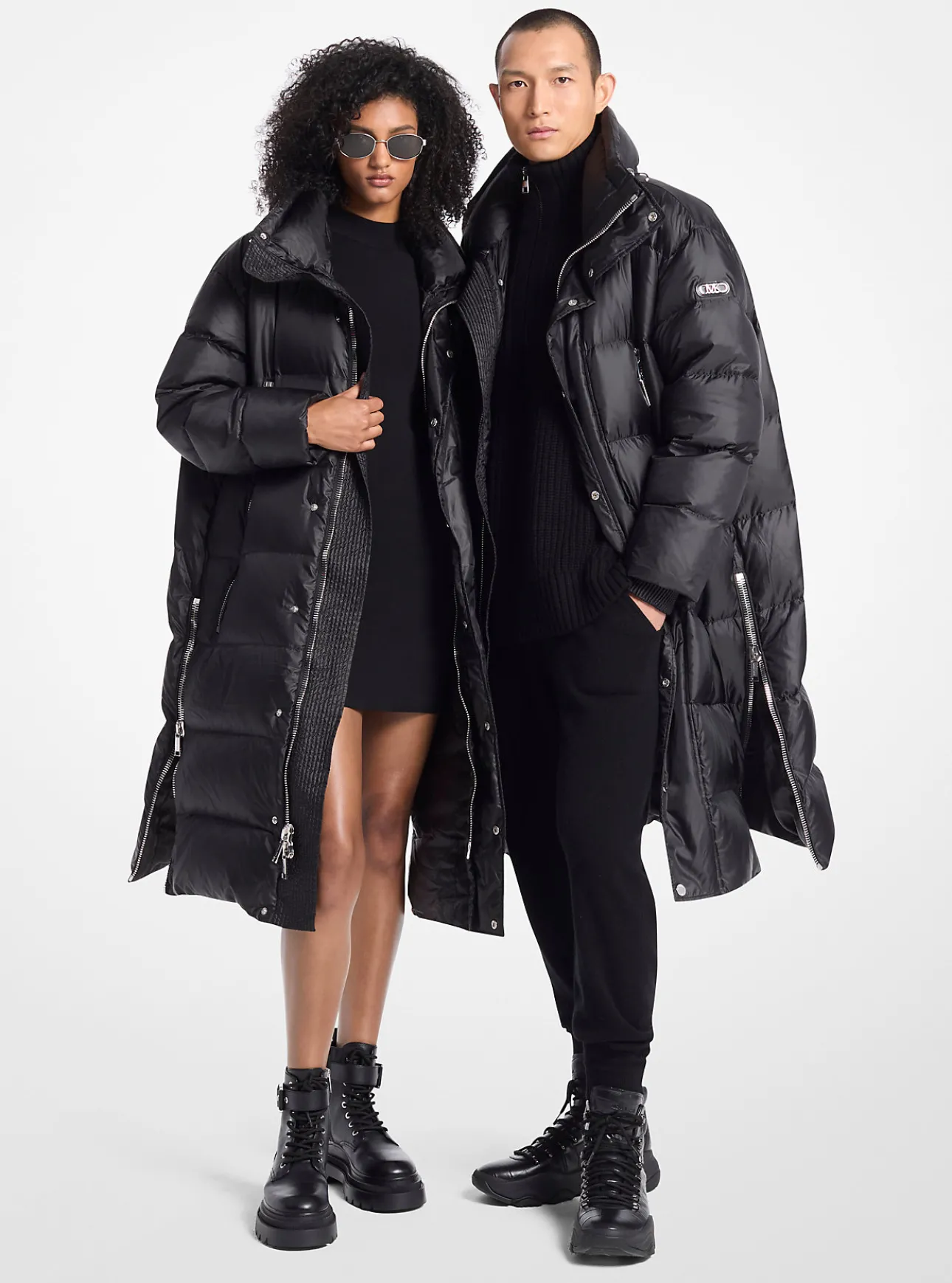Satin Ciré Puffer Coat