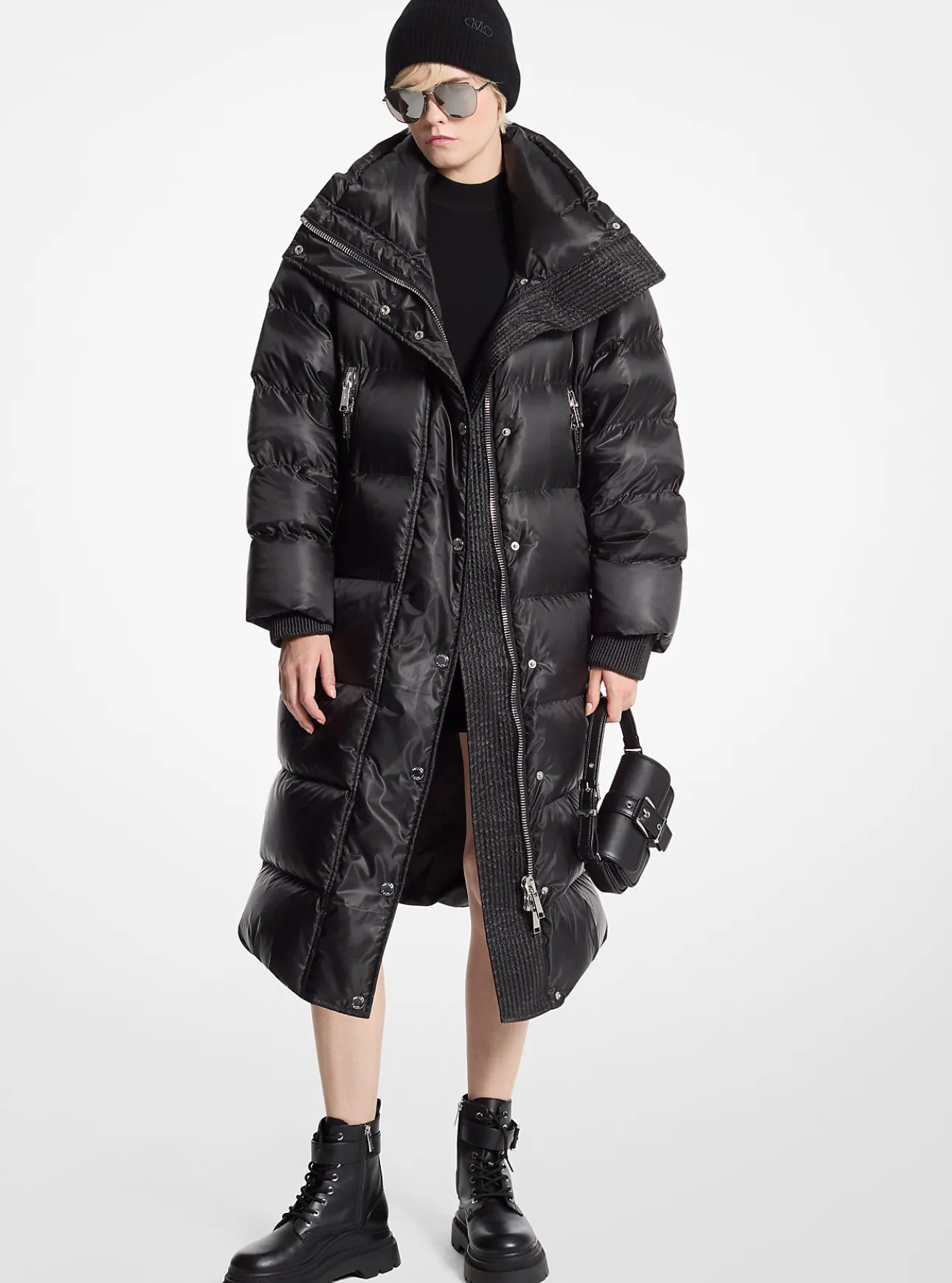 Satin Ciré Puffer Coat