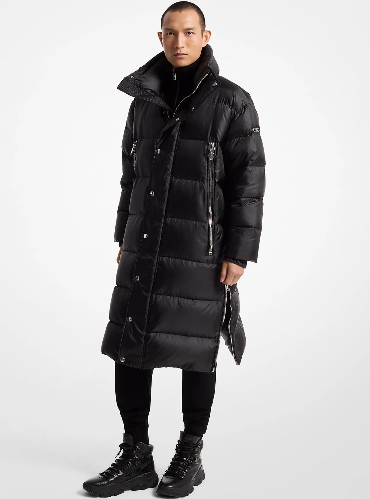 Satin Ciré Puffer Coat