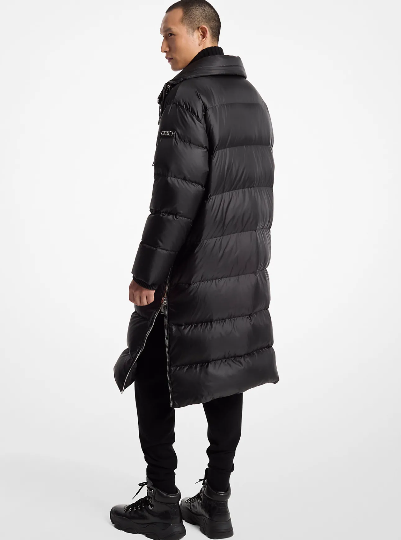 Satin Ciré Puffer Coat