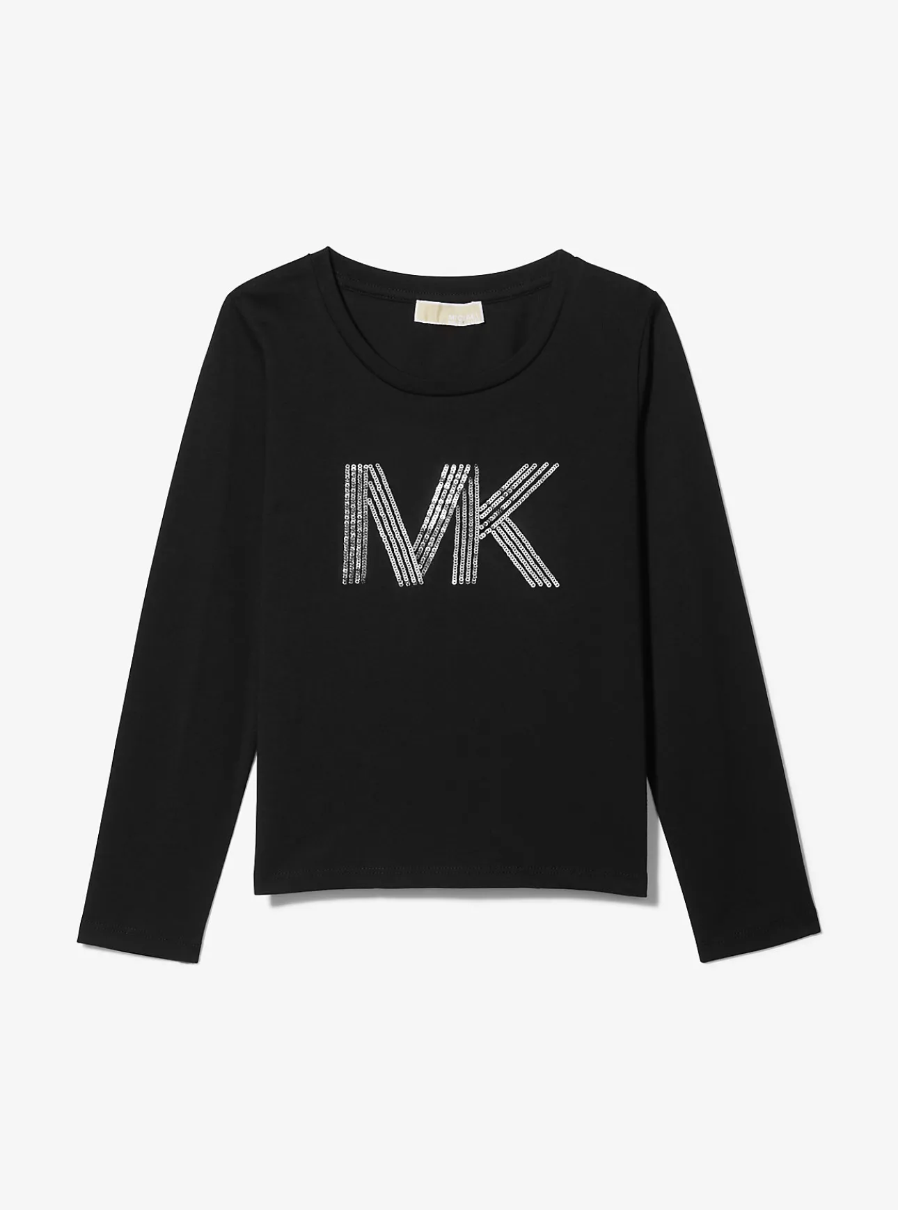 Sequined Logo Cotton T-Shirt