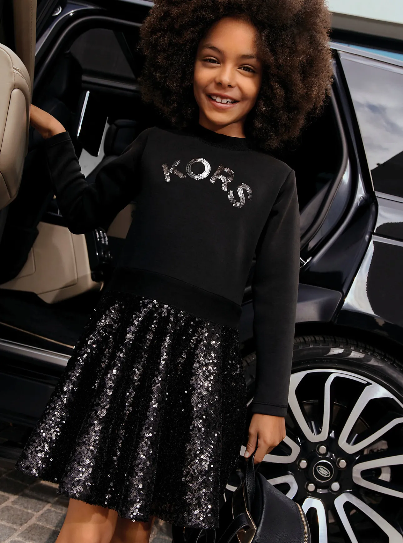 Sequined Logo Cotton T-Shirt