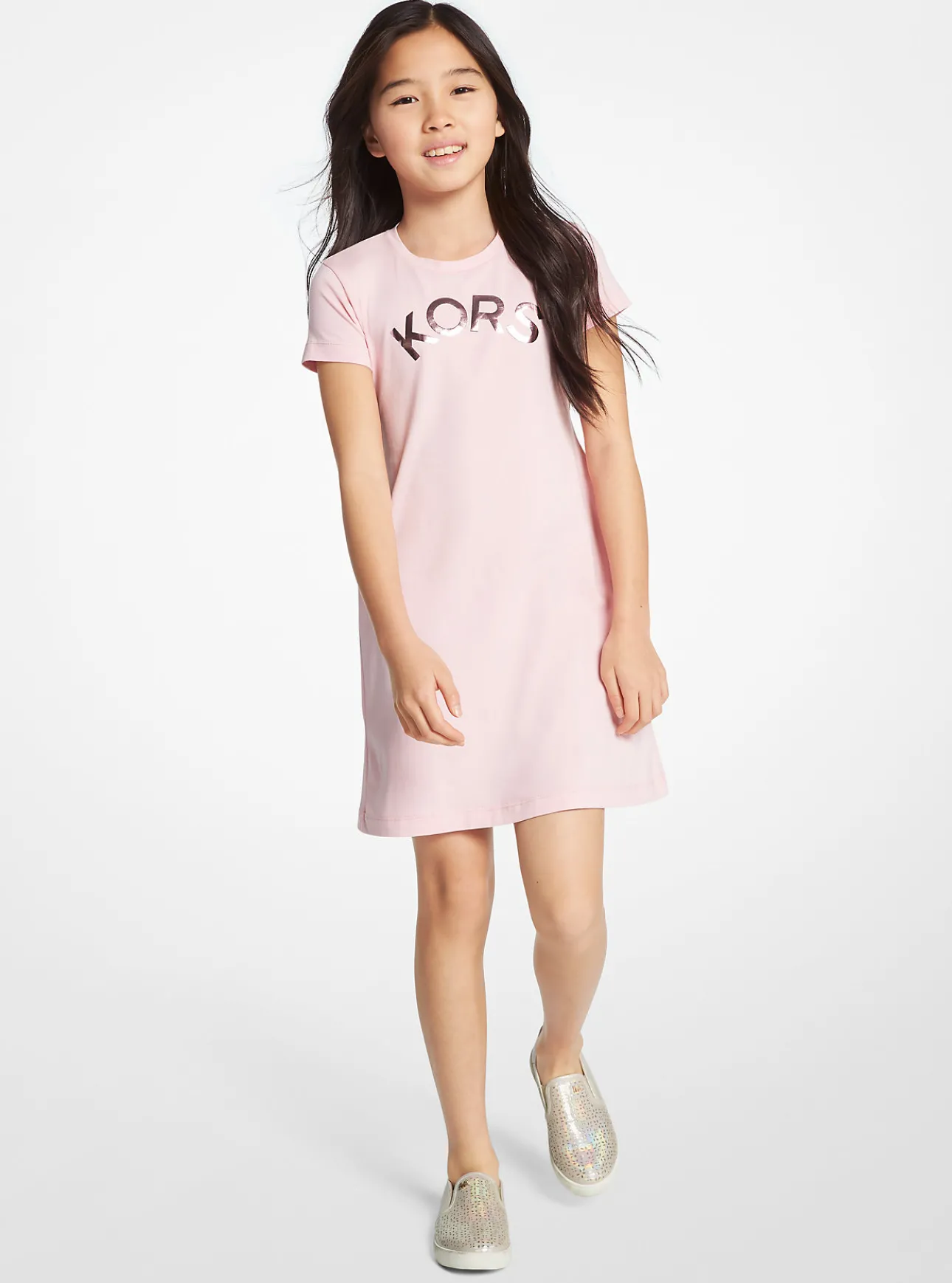 Stretch Cotton Logo T-Shirt Dress
