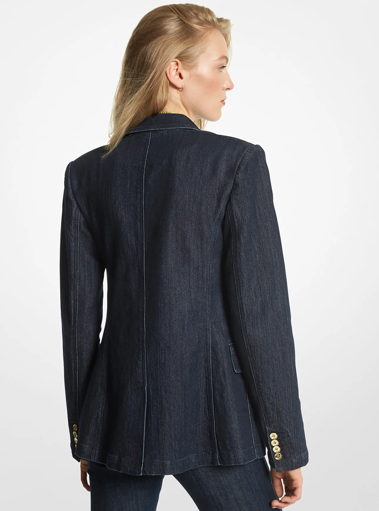 Stretch Denim Blazer