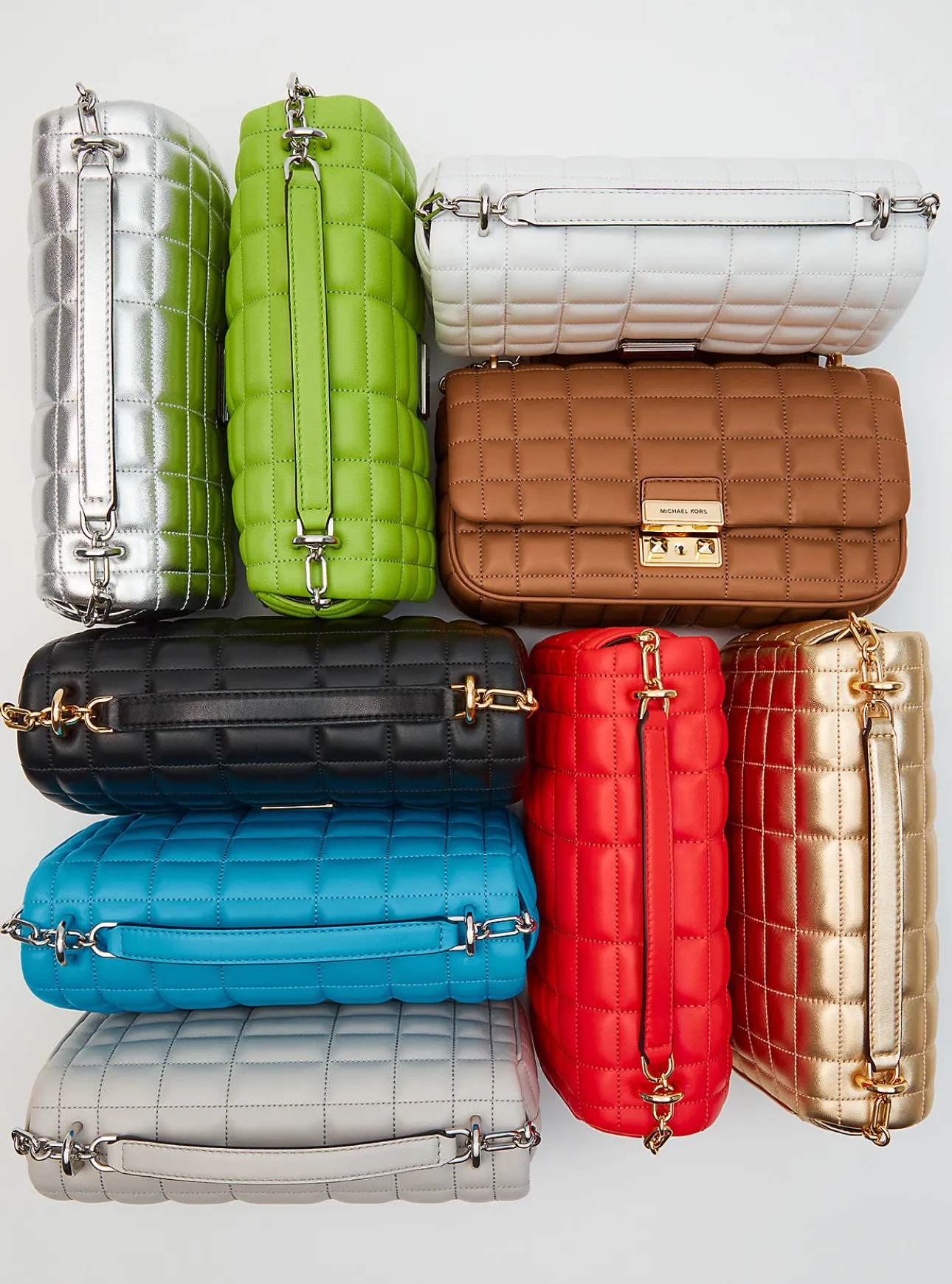 Tribeca Large Quilted Leather Shoulder Bag